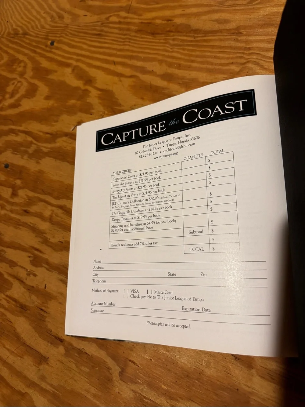 Capture the Coast Blue Decorative Coffee Table Book by